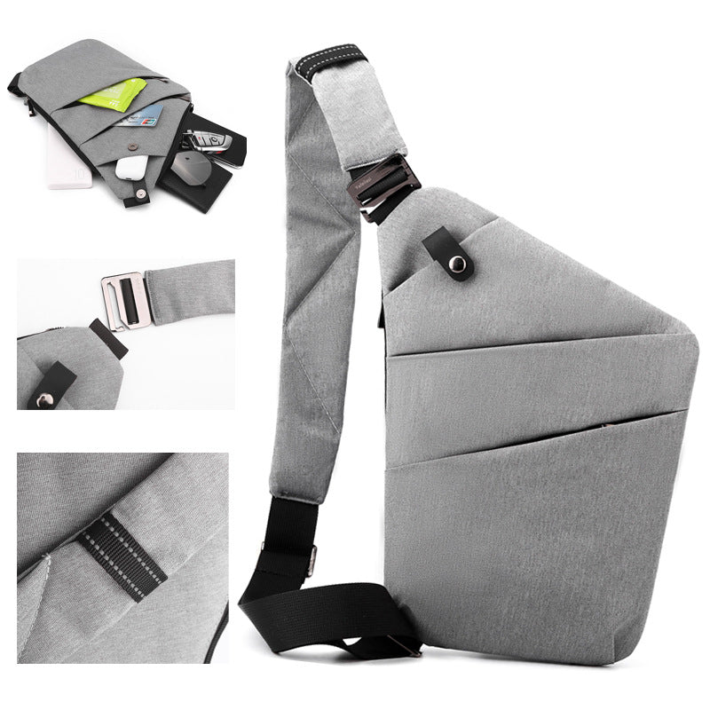 Anti-theft crossbody bag detail