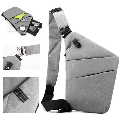 Anti-theft crossbody bag detail