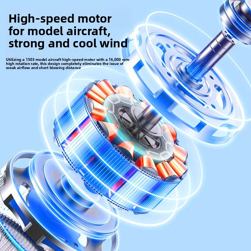 Handheld fan detail