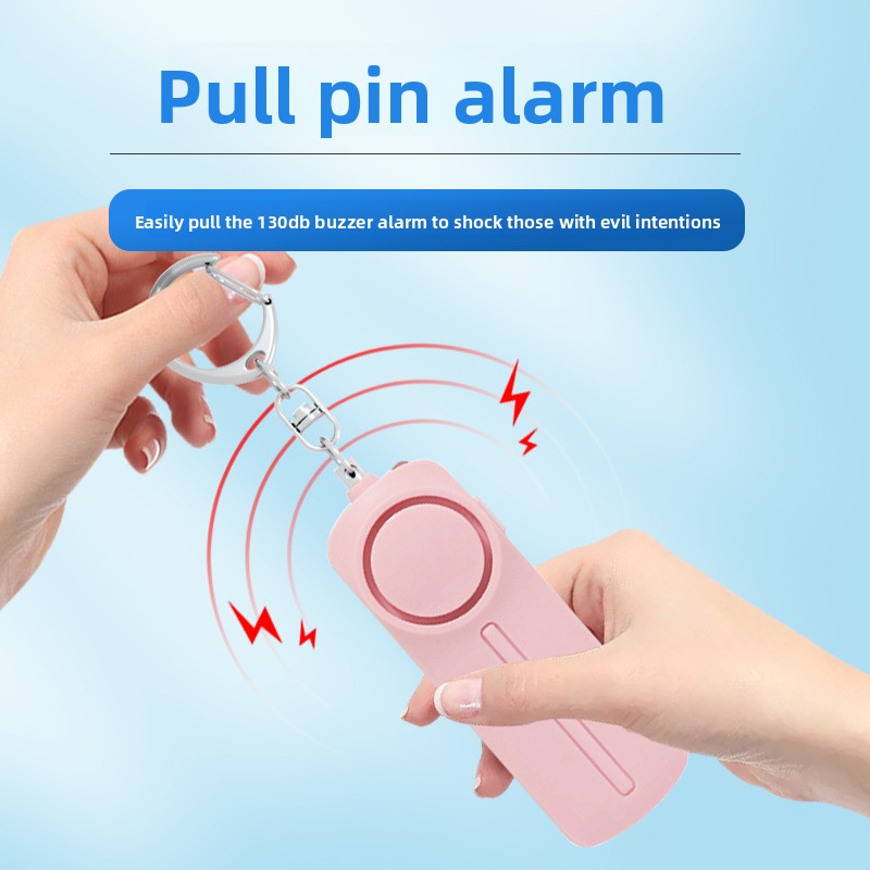 Personal alarm keychain detail